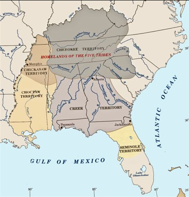 Chickasaw Lands Territories MS AL TN KY MO 2