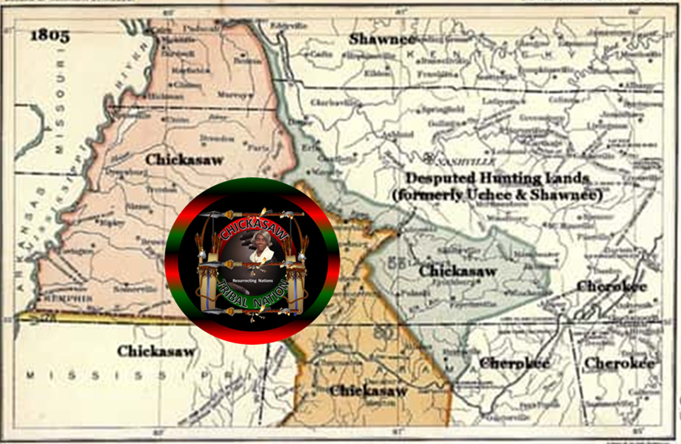 Chickasaw Lands Territories MS AL TN KY MO